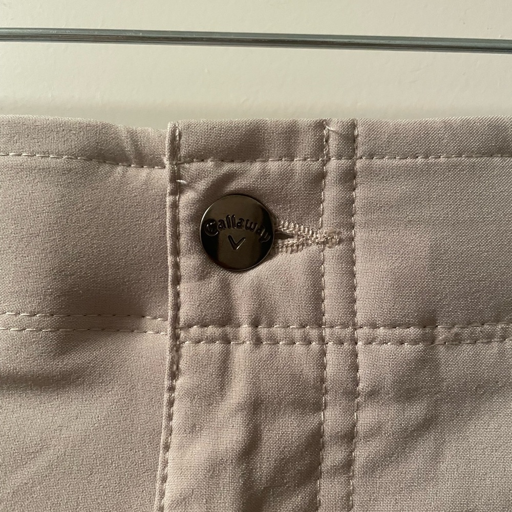 Callaway Beige Golf Shorts - Picture 2 of 6